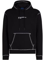 Karl Lagerfeld Jeans hoodie à logo brodé - Noir