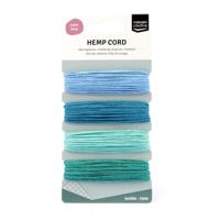 Vaessen Creative • henneptouw assortiment 4x10m blauw/groen