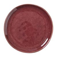 Ontbijtbord Toscane - bordeaux - ø20.5 cm
