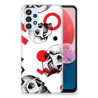 Silicone Back Case Samsung Galaxy A13 4G Skull Red