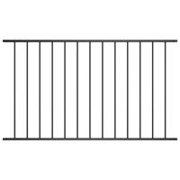 VidaXL Schuttingpaneel gepoedercoat staal 1,63x1,25 m zwart