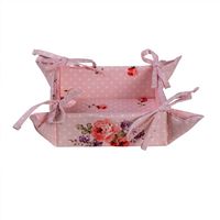 HAES DECO - Broodmand - 35x35x8 cm - 100% Katoen - Dotty Rose