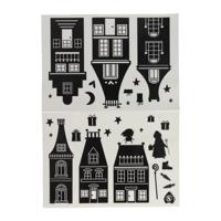 Wins Holland Silhouette raamstickers sinterklaas