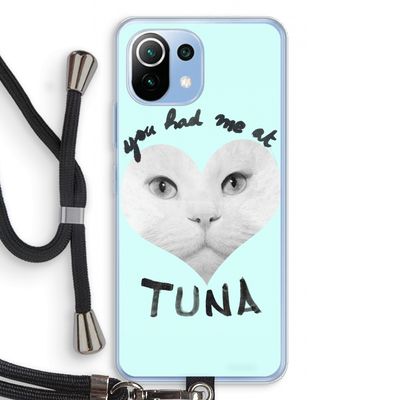 You had me at tuna: Xiaomi Mi 11 Lite Transparant Hoesje met koord