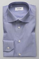 ETON Contemporary Fit Overhemd donkerblauw/wit, Fijne strepen