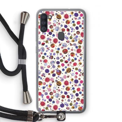 Planets Space: Samsung Galaxy A11 Transparant Hoesje met koord
