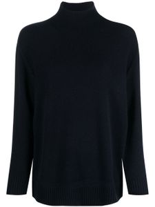 Emporio Armani pull en cachemire à col montant - Bleu