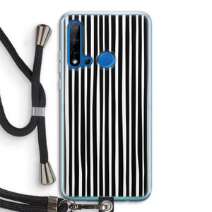 Stripes: Huawei P20 Lite (2019) Transparant Hoesje met koord