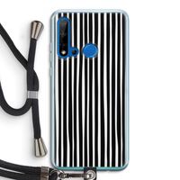 Stripes: Huawei P20 Lite (2019) Transparant Hoesje met koord