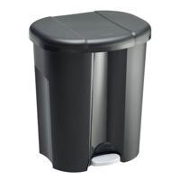 Rotho trio afvalemmer 10l + 2x15l zwart Rotho trio afvalemmer 10l + 2x15l zwart