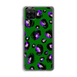 Green Cheetah: Samsung Galaxy A12 Transparant Hoesje