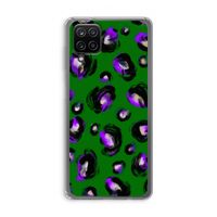 Green Cheetah: Samsung Galaxy A12 Transparant Hoesje