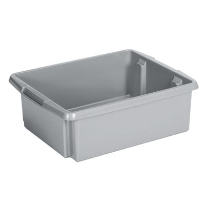 Sunware Opslagbox Nesta - kunststof - 17L - grijs - 45 x 36 x 14 cm