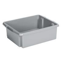 Sunware Opslagbox Nesta - kunststof - 17L - grijs - 45 x 36 x 14 cm