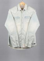 Scotch & Soda Light Blue vintage denim shirt in size M for Unisex