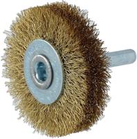 NORTON Round brush with 6mm shaf 50x15 brass