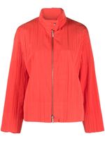 Emporio Armani veste imperméable zippée à bords contrastants - Rouge - thumbnail