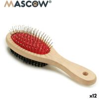 Hondenkam Mascow Bruin Zwart Rood 7 x 22,5 x 5 cm (12 Stuks)
