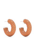 Amina Muaddi boucles d'oreilles à ornements en cristal - Orange - thumbnail