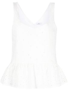 PS Paul Smith blouse en broderie anglaise - Blanc