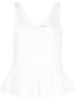 PS Paul Smith blouse en broderie anglaise - Blanc