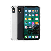 Refurbished iPhone X 64 GB Zilver Gebruikt