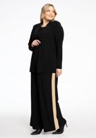 Yoek Wijde broek Contrast Lines | Zwart | Maat 58/60