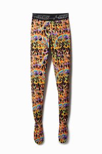 Slim fit legging met dierenprint - GREEN - L