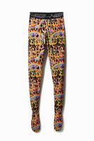 Slim fit legging met dierenprint - GREEN - L - thumbnail