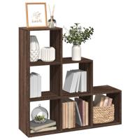 Kamerscherm / boekenkast 3-laags 99x29x99 cm hout bruin eiken