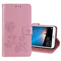 Voor Huawei mate 10 Lite Rose reliëf horizontale Flip milieu PU lederen draagtas met houder & kaartsleuven & portemonnee (Rose goud)