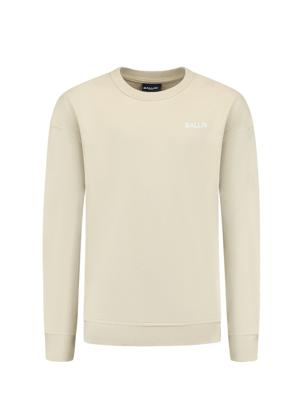 Ballin Zomer sweater jongens - zand - Logo flag