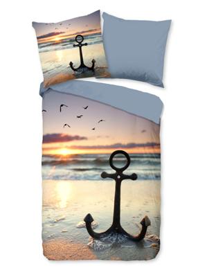 Good Morning Dekbedovertrek "strand/ zee" - Multi - (135x200 cm) - Katoen