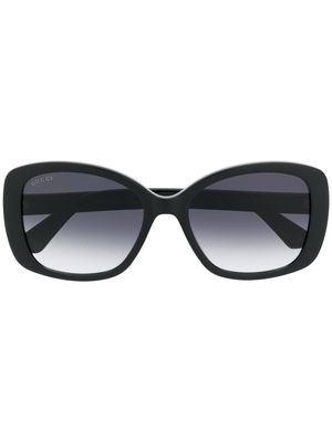 Gucci Eyewear lunettes de soleil GG à monture carrée - Noir