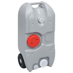 VidaXL Watertank op wielen 40 l grijs