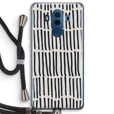 Moroccan stripes: Huawei Mate 10 Pro Transparant Hoesje met koord