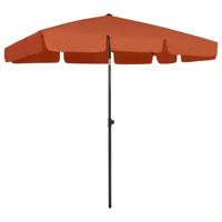 Strandparasol 200x125 cm terracottakleurig