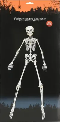 Halloween figuur skelet wit