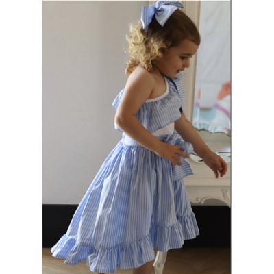 Phi blauw met wit gestreepte rok