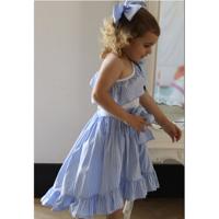 Phi blauw met wit gestreepte rok