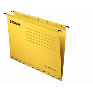 Esselte hangmappen voor laden Classic tussenafstand 330 mm, geel, doos van 25 stuks