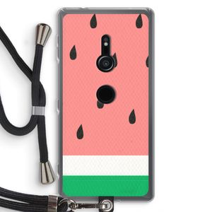 Watermeloen: Sony Xperia XZ2 Transparant Hoesje met koord