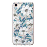 iPhone 8/7 siliconen telefoonhoesje - Touch of flowers