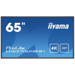 Iiyama Super Slim Digital Signage display Energielabel: G (A - G) 163.8 cm (64.5 inch) 3840 x 2160 Pixel 24/7 Android, Anti-burn-in-functie