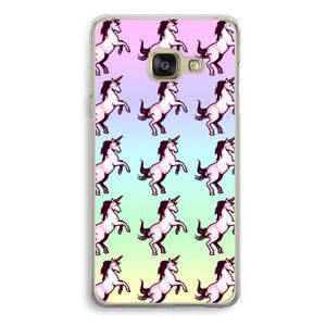 Musketon Unicorn: Samsung A3 (2017) Transparant Hoesje