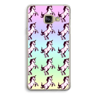 Musketon Unicorn: Samsung A3 (2017) Transparant Hoesje