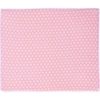Afwas afdruipmat keuken - absorberend - microvezel - roze bloem - 40 x 48 cm