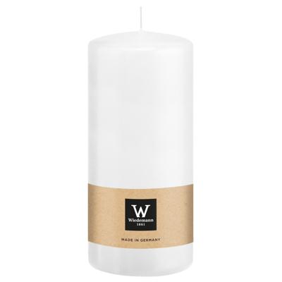 Cilinderkaars/stompkaars - wit - 15 x 7 cm - 63 branduren