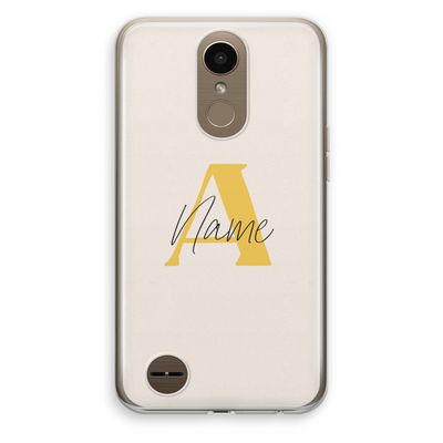Amber Script: LG K10 (2017) Transparant Hoesje