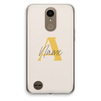 Amber Script: LG K10 (2017) Transparant Hoesje